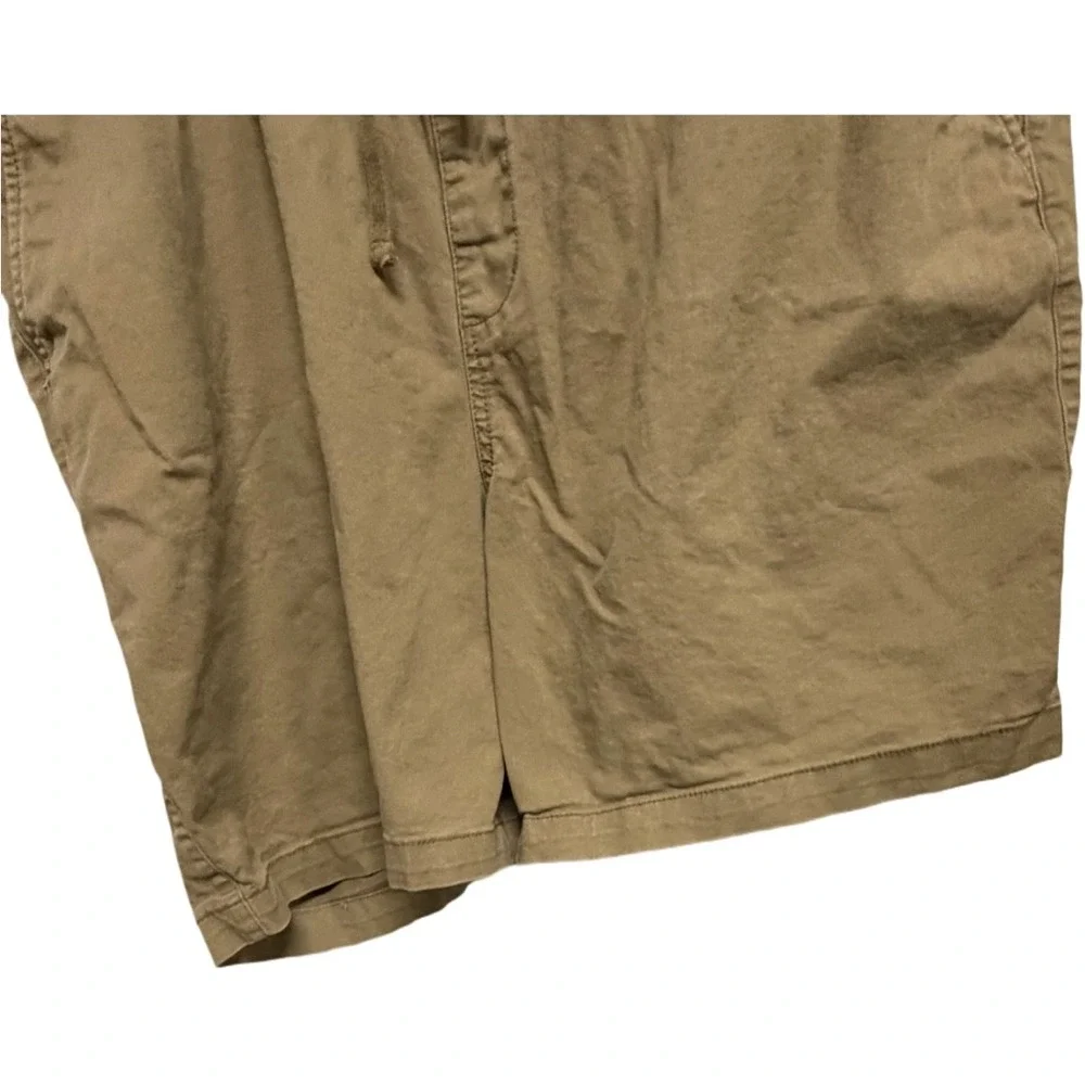 Old Navy Flex Men's Khaki Pull-On Shorts Elastic Waist Drawstring Casual Size XL